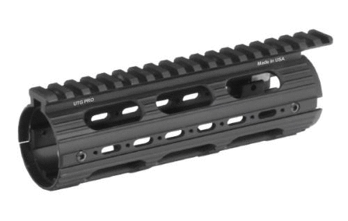 Leapers Inc. - UTG Handguard Fits AR Rifles Carbine Length Super Slim Drop-in Black MTU001SS